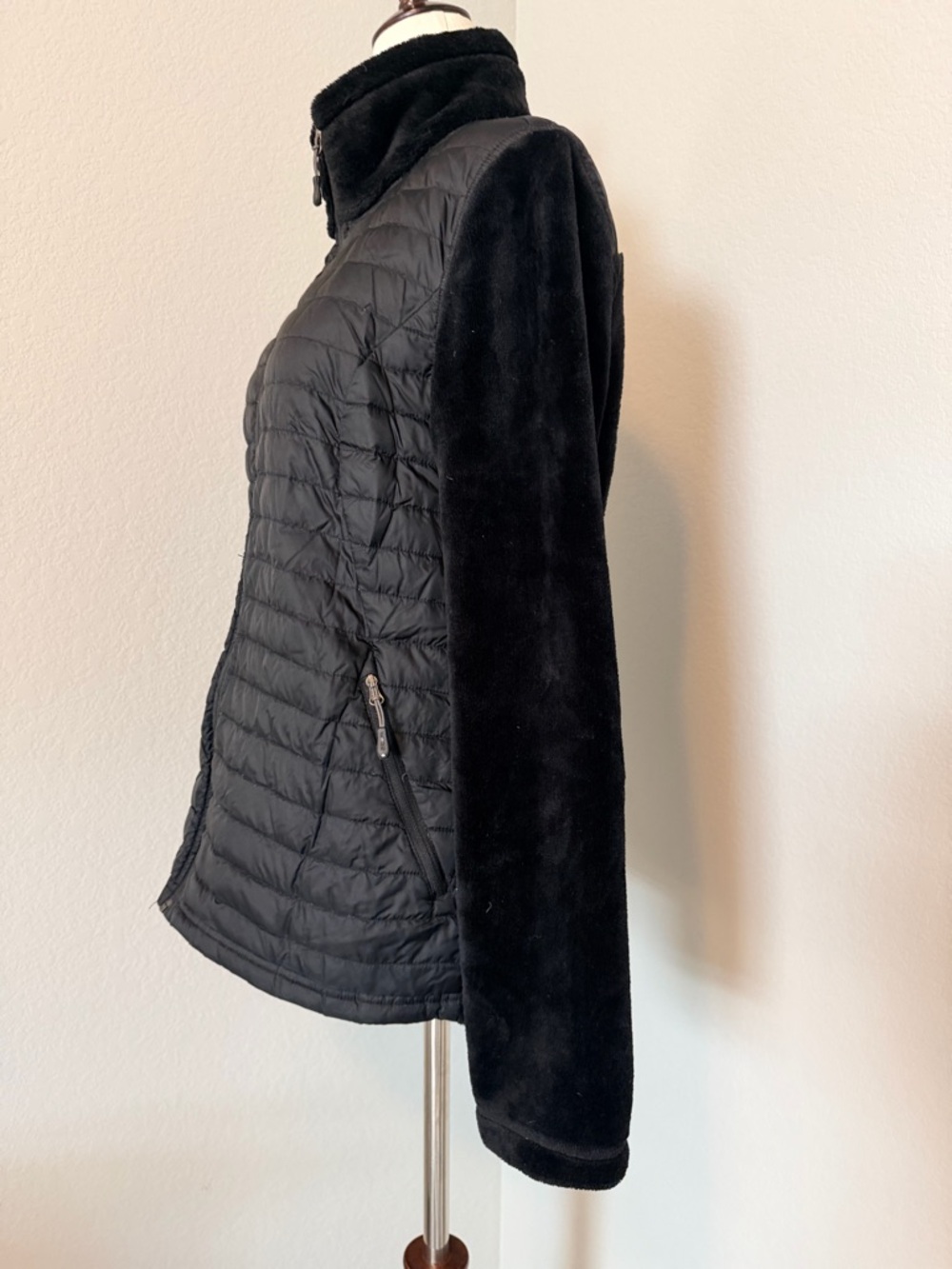 32 Degrees Heat Mixed Media Plush Quilted Jacket - Picture 2 of 6